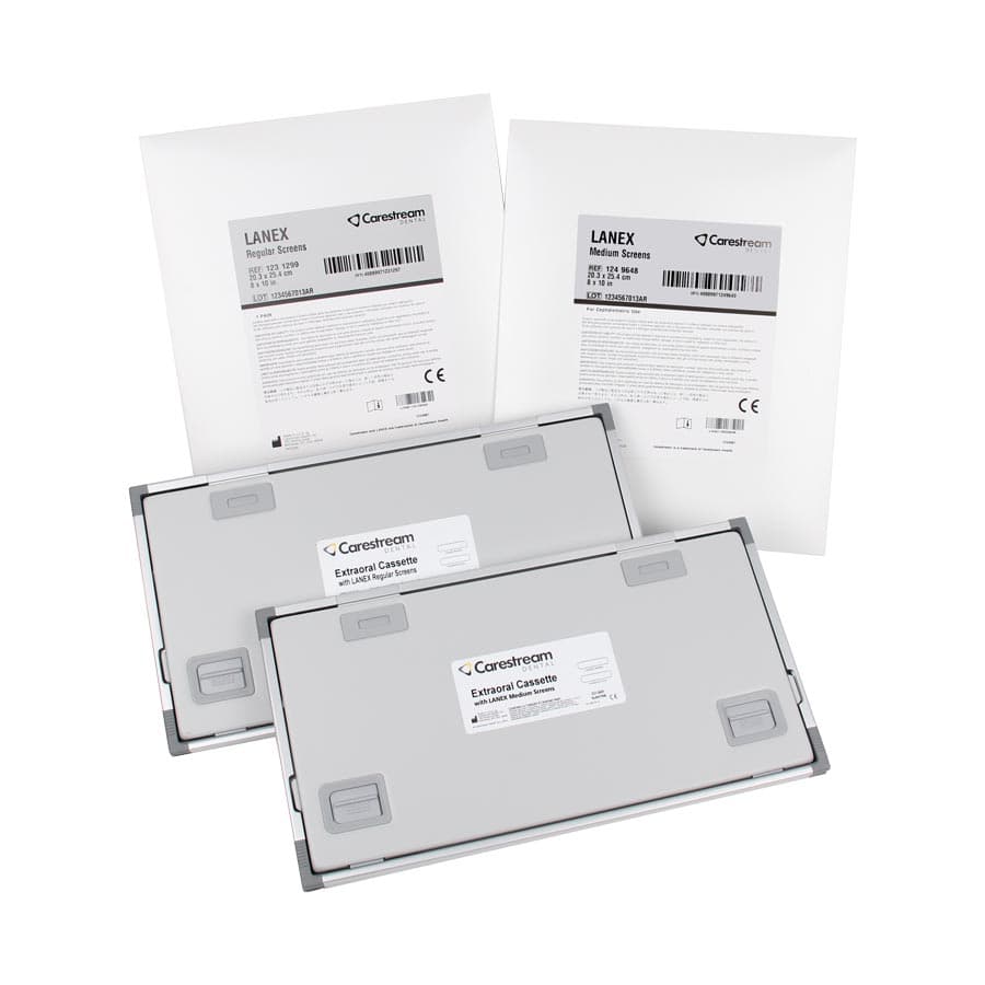 Carestream Lanex Intensifying Screens, Regular, Green Sensitive, Double-Backed Tape, 5" x 12", 1 Pair, 1414689 thumbnail 3