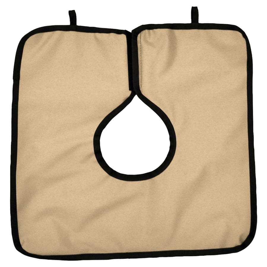 Cling Shield Lead-Free Adult Pano Cape Apron without Collar, Steel Grey, 0.3mm, 23.5" x 7.5", 1 Each thumbnail 2