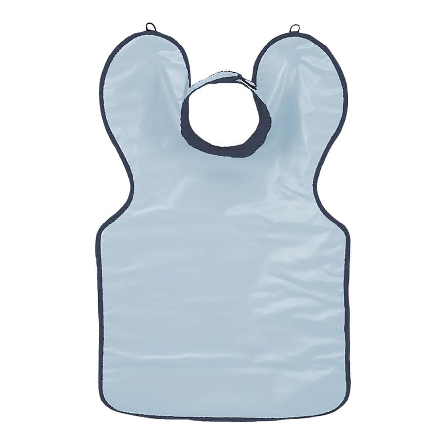 Kerr TotalCare Adult Leaded X-Ray Apron with Thyroid Collar, Blue, 0.3 mm Lead Equivalency, 23" W x 26" L, 31461 thumbnail 10