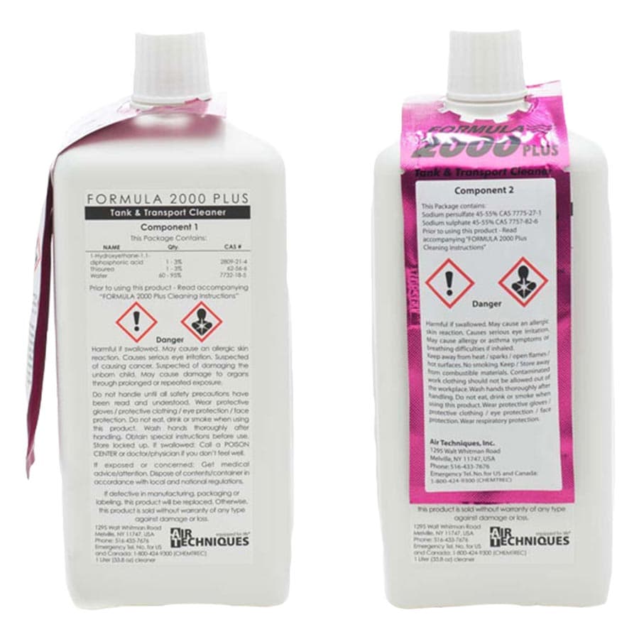 Air Techniques Formula 2000 Plus Tank and Transport Cleaner Twin Pack, 2 x 1 Liter Bottles, 2 Sponges & Spatula, 43945 thumbnail 18