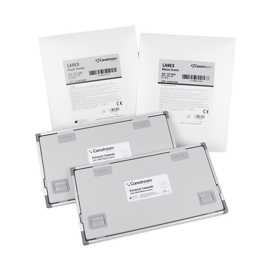 Carestream Lanex Regular Hinged Intensifying Screen, 4.88 x 14.75 inches, Green Sensitive, 1 Pair, 1414549 thumbnail 3