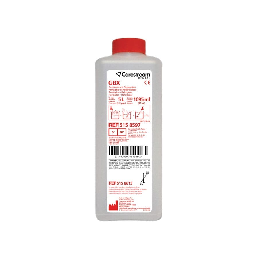 Carestream GBX Developer & Replenisher Concentrate, Makes 5 L, 37 oz. Bottle, 5158597 thumbnail 7