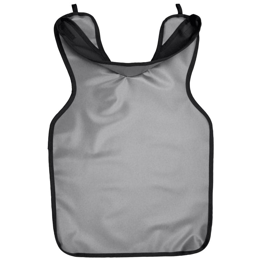 Cling Shield X-Ray Protectall Lead-Lined Vinyl Adult Apron with Neck Collar, 0.3 mm, Grey, 22 1/4" x 25 1/2", 1/Pk, 24GREY thumbnail 5