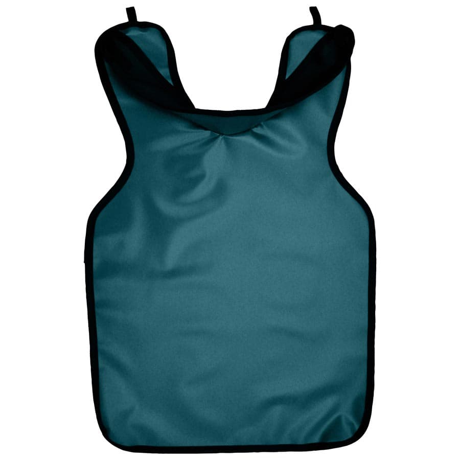 Cling Shield® Protectall Lead-Lined Vinyl X-ray Apron, Adult, Slate Blue, 0.3 mm Lead Equivalency, with Neck Collar, 22-1/4" x 25-1/2" thumbnail 2