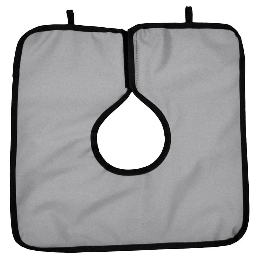 Cling Shield Pan-A-Cape Lead Apron, 0.3 mm Lead Equivalency, Grey Vinyl, 23 1/2" x 7 1/2", 1/Pk, 29GREY thumbnail 4
