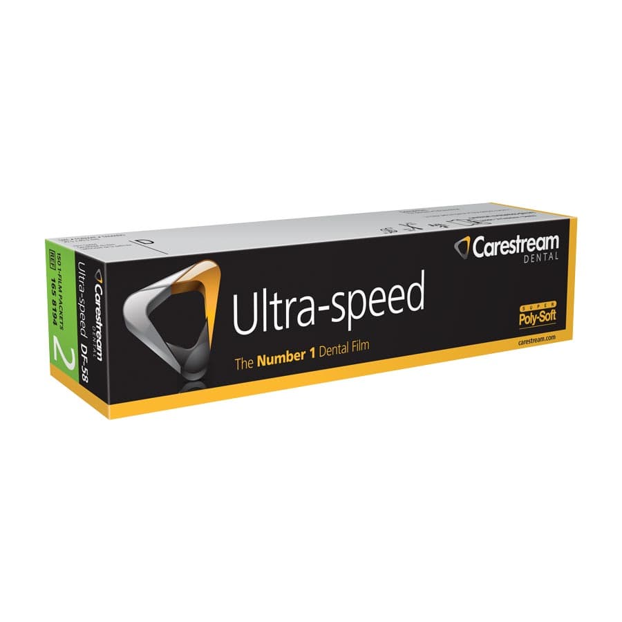 Carestream Dental Ultra-Speed DF-58 #2 Super Poly-Soft Intraoral X-Ray Film, D-Speed, Single Film Packets, 150/Box, 1658194 thumbnail 9