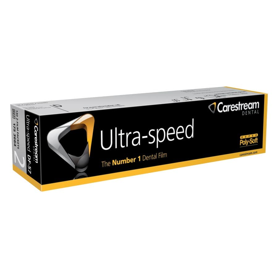 Carestream Ultra-Speed DF-57 Intraoral X-Ray Film, Size 2, Double Film, Super Poly-Soft Packets, 130/Box, 1753664 thumbnail 9