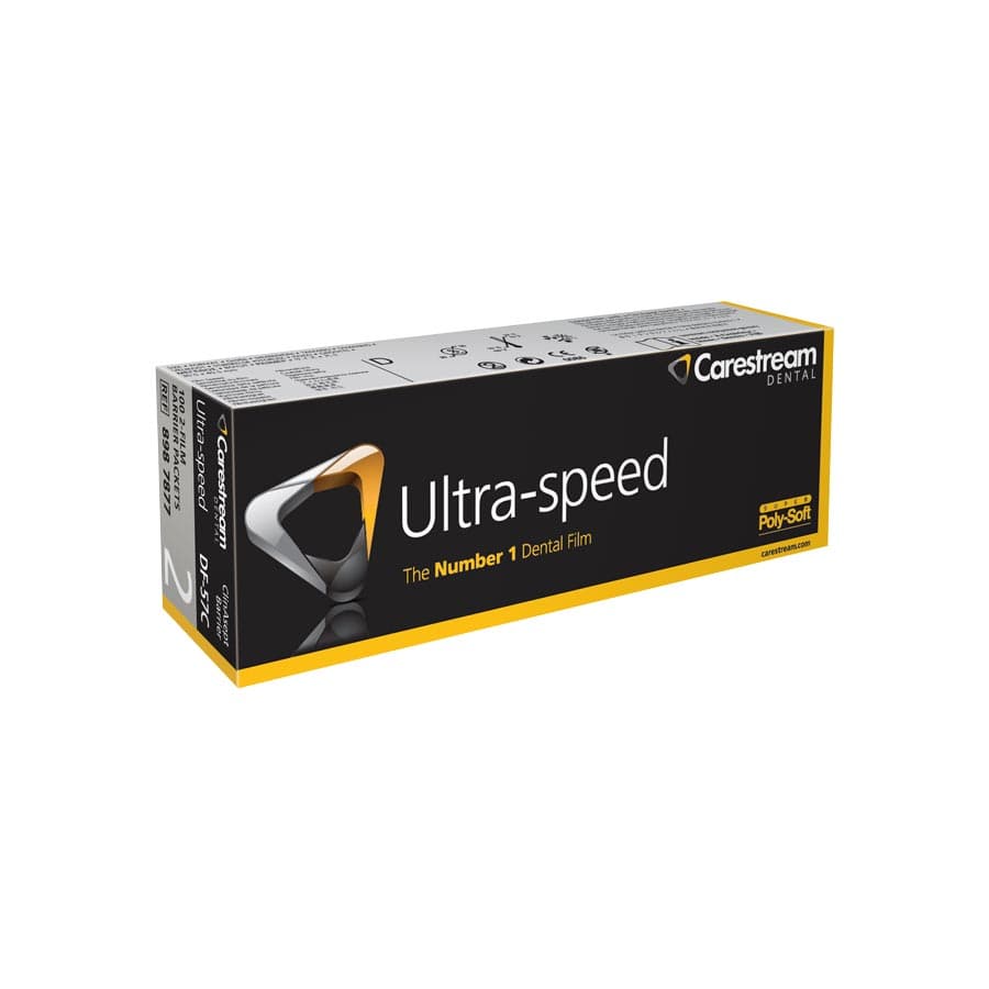 Carestream Ultra-Speed Intraoral X-Ray Film DF-57C, Size 2, Double Film, ClinAsept Barrier, 100/Box, 8987877 thumbnail 5