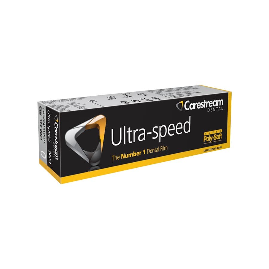 Carestream Ultra-Speed Dental X-Ray Film DF-53, Size 0, Double Film, Super Poly-Soft Packets, 100/Box, 1228931 thumbnail 8