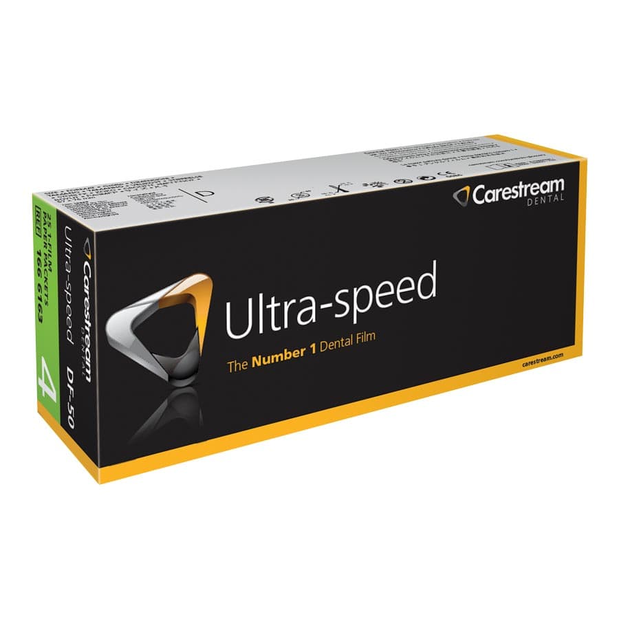Carestream Ultra-Speed Dental X-Ray Film DF-50, Size 4, Occlusal, Single Film Paper Packets, 25/Box, 1666163 thumbnail 13