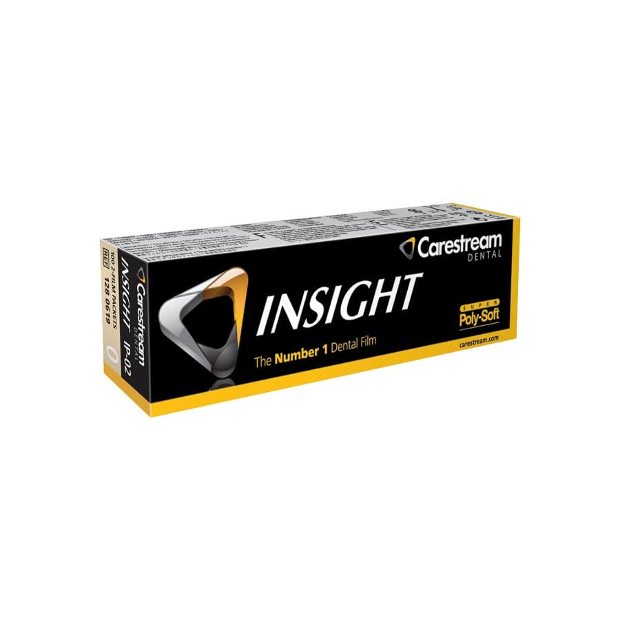 Carestream Insight IP-02 Super Poly-Soft Intraoral Dental X-Ray Film, Size 0 (Child), Double Film, F-Speed, 100/Pk, 1280619 thumbnail 8
