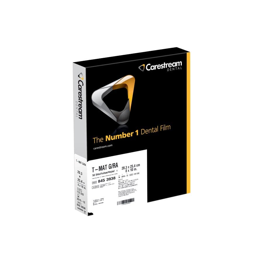 Carestream Health T-MAT G/RA Extraoral X-Ray Film, Cephalometric, 8" x 10", Green-Sensitive, 50 Sheets/Box, TMG-1, 8453938 thumbnail 7