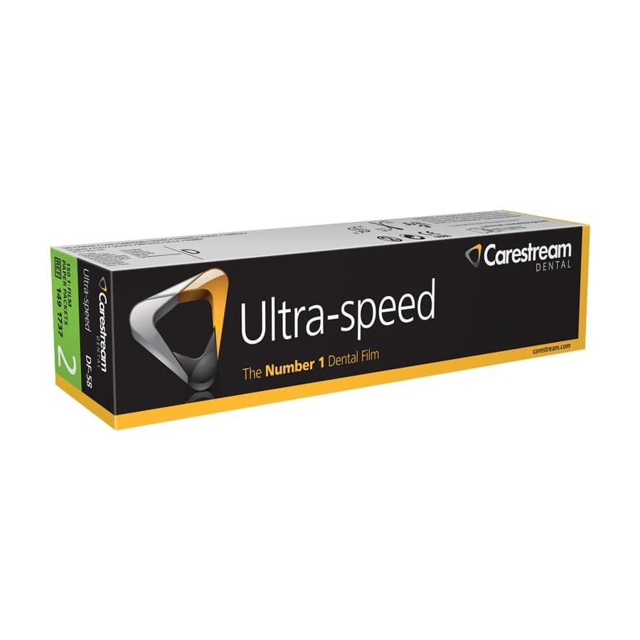 Carestream Dental Ultra-Speed DF-58 Intraoral X-Ray Film, Size 2, Single Film Paper Packets, 150/Box, 1491737 thumbnail 13