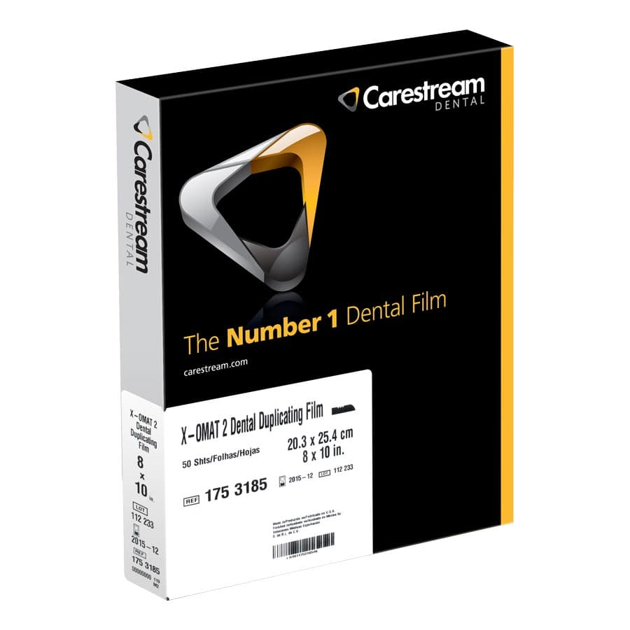 Carestream Health X-Omat 2 Dental Duplicating Film, 8" x 10", 50/Box, 1753185 thumbnail 3