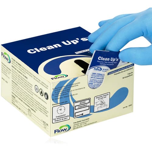 Flow Dental Clean Up's Phosphor Plate Cleaning Wipes, Methyl Alcohol, Individually Wrapped, 50/Box, 70107 thumbnail 3
