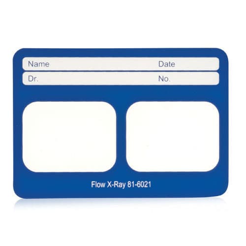 Flow Dental Perfect Pocket X-Ray Film Mounts, 2 Window Horizontal, Size 2, Blue, 100/Box, 81-6021 thumbnail 3