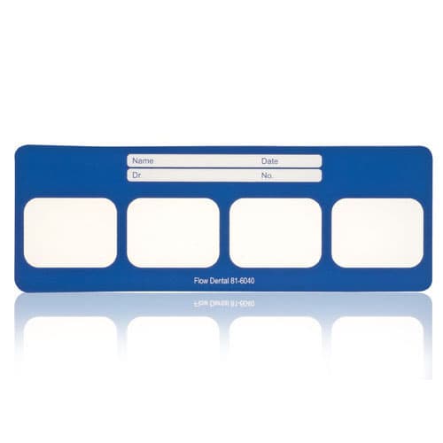 Flow Dental Perfect Pocket X-Ray Film Mounts, 4 Window Horizontal, Size 2, Blue, 100/Box, 81-6040 thumbnail 3