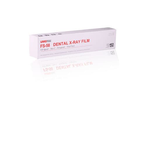 UMG F58 F-Speed Intraoral Dental X-Ray Film, Size 2, 150/Box - Umg - F58 F Speed Size 2 150/Box - Image 1