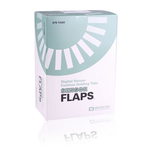 Microcopy Sensor Flaps Long, Cushioned Bite Tabs, Blue, 375/Box, FLS thumbnail 13