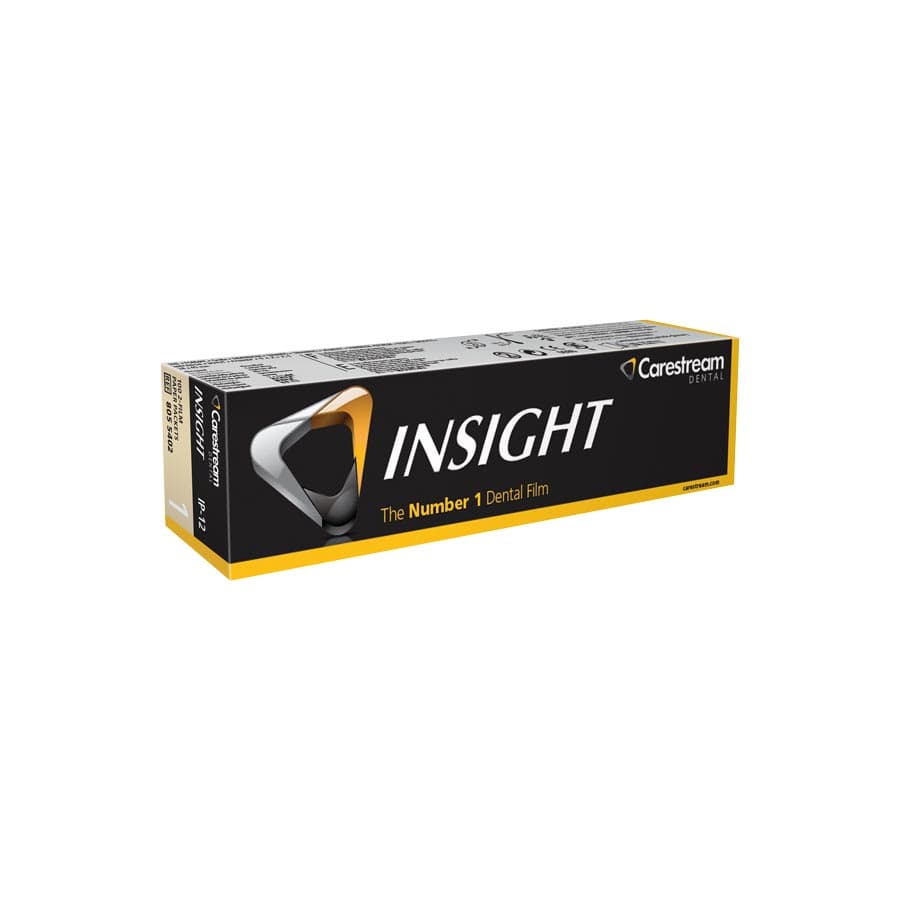 Carestream Insight IP-12 Intraoral Dental X-Ray Film, Size 1, Double Film, Paper Packets, F-Speed, 100/Box, 8055402 thumbnail 12