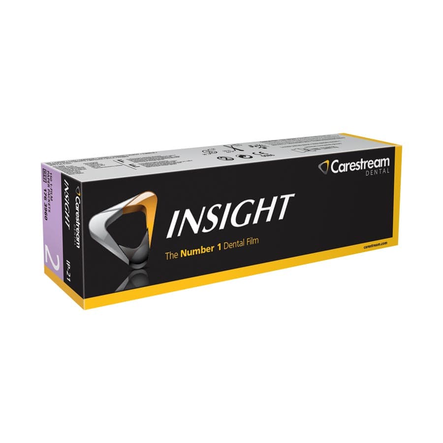 Carestream Health INSIGHT Dental Film IP-21, Size 2, Periapical, Single Film Paper Packets, 150/Box, 1763960 thumbnail 9