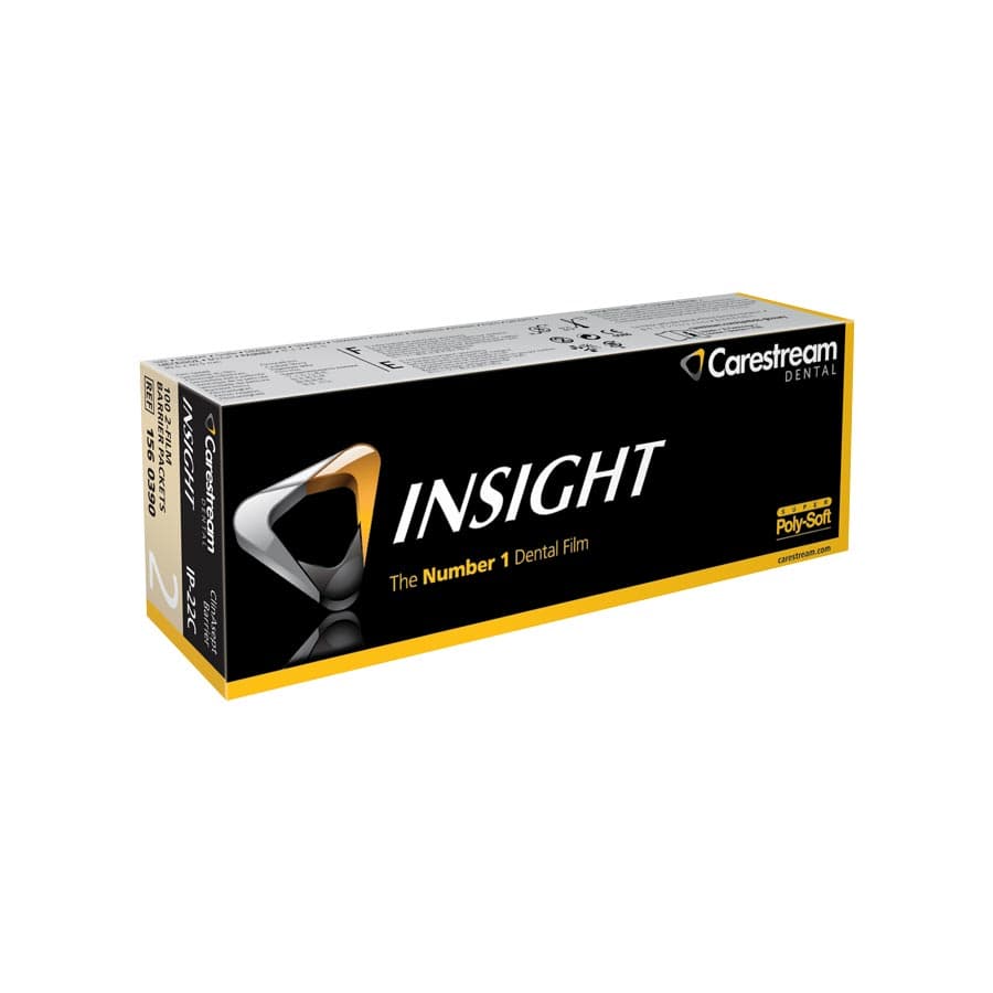 Carestream Health INSIGHT Dental X-Ray Film, Size 2, Double Film with ClinAsept Barrier, IP-22C, 100/Box, 1560390 thumbnail 8