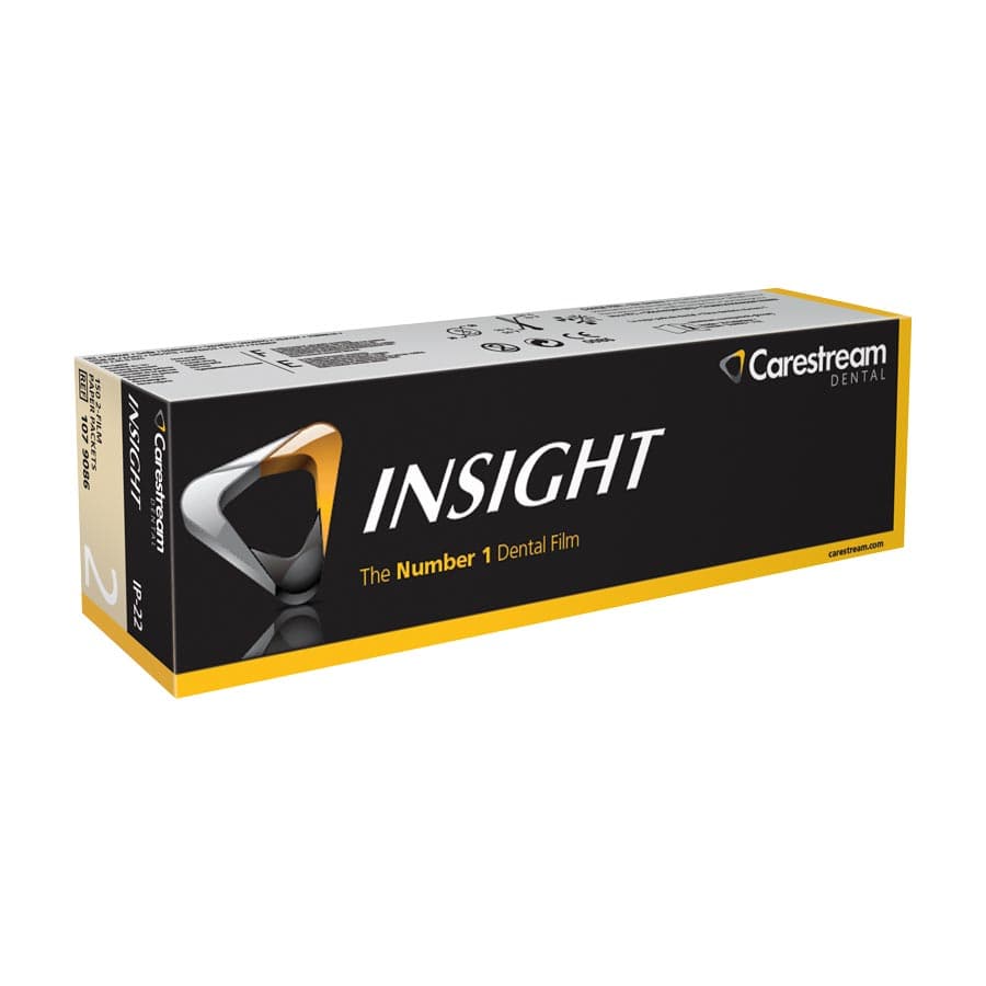 Carestream Health INSIGHT Dental Film IP-22, Size 2, F-Speed, Double Film, Paper Packets, Periapical, 150/Box, 1079086 thumbnail 7