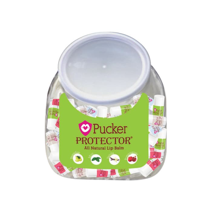 Raining Rose Pucker Protector Lip Balm, Natural Assorted Flavors, 120 Pack - Raining Rose - Pucker Protector - Image 1