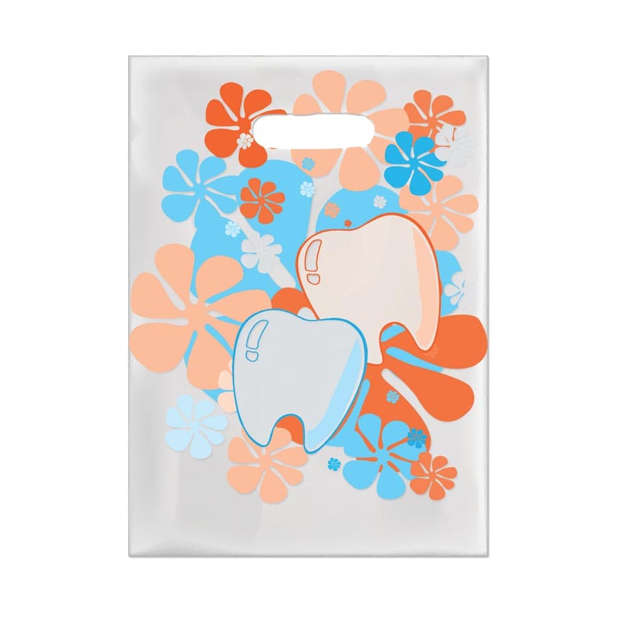 Sherman Specialty Flower Power Scatter Bag, 7.5" x 10", Clear Plastic, 100/Box, 98P thumbnail 4
