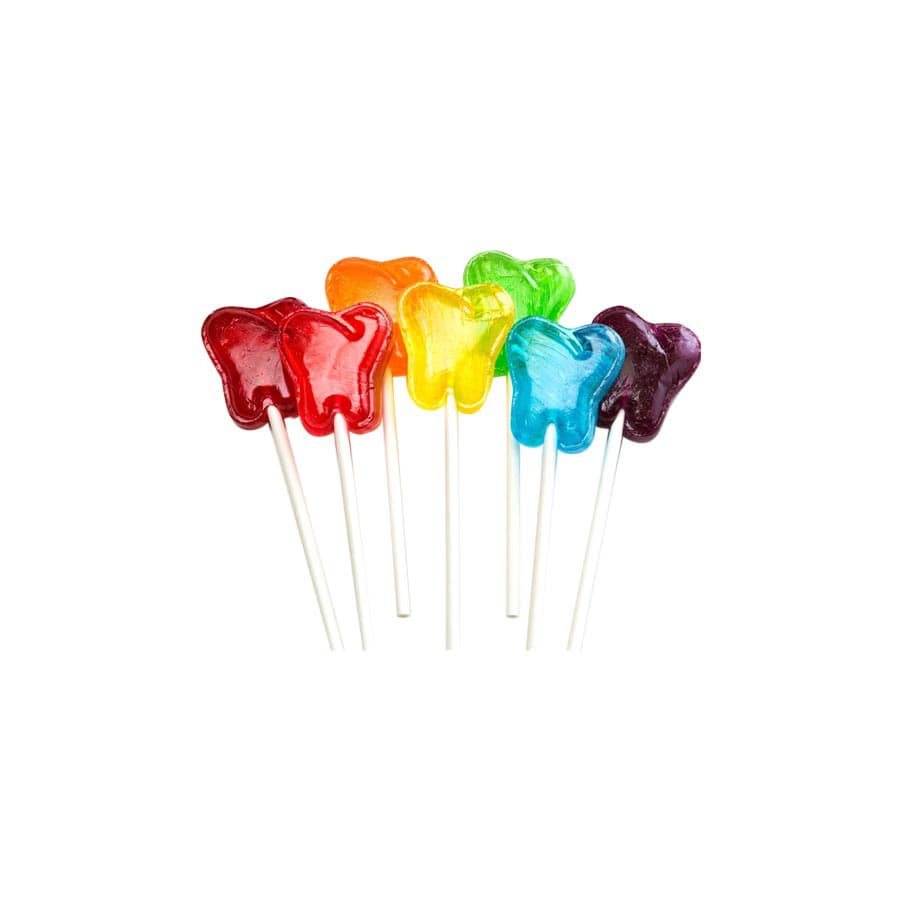 Dr. John's Healthy Sweets Tooth Shaped Lollipops, Wild Berry Swirl, Sugar Free with Xylitol, 150/Pack, DJC03 thumbnail 3