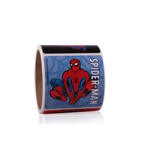 Spider-Man Stickers, 2.5" Square, Assorted Designs, 100/Roll, PS468 thumbnail 4