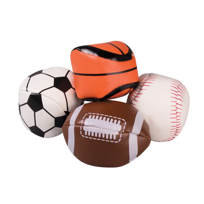 Sherman Specialty Sports Kickbags, Assorted 4-Sport Designs (Baseball, Soccer, Football, Basketball), 3", 24/Pkg, S2636 thumbnail 4