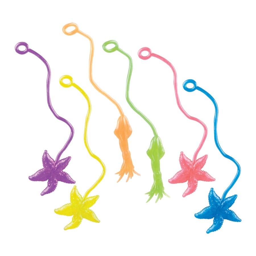 Sherman Specialty Sticky Sea Animals, 5" Assorted Colors, 72/Pack, S2990 thumbnail 3