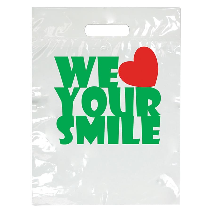 We Love Your Smile Patient Bags, Small, White, 7.5" x 9", 100/Pk, SBG62 thumbnail 9