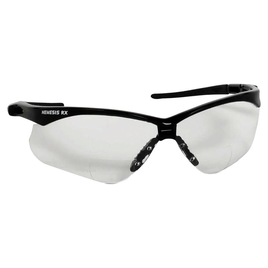 Kimberly-Clark Nemesis Safety Glasses, RX Reader, +1.0 Clear Lens, Black Frame, 6/Case - ***NA***Nemesis Safety Glasses, RX Reader, +1.0 Clear Lens, Black Frame 6/cs - Image 1