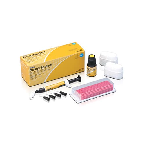 Shofu BeautiSealant Fluoride Releasing Pit & Fissure Sealant System Set, Self-Cure, Tooth Colored, 1.2g Paste + 3ml Primer, 15 Needle Tips, 50 Microbrushes, 25 V-Dishes, #1798 thumbnail 10