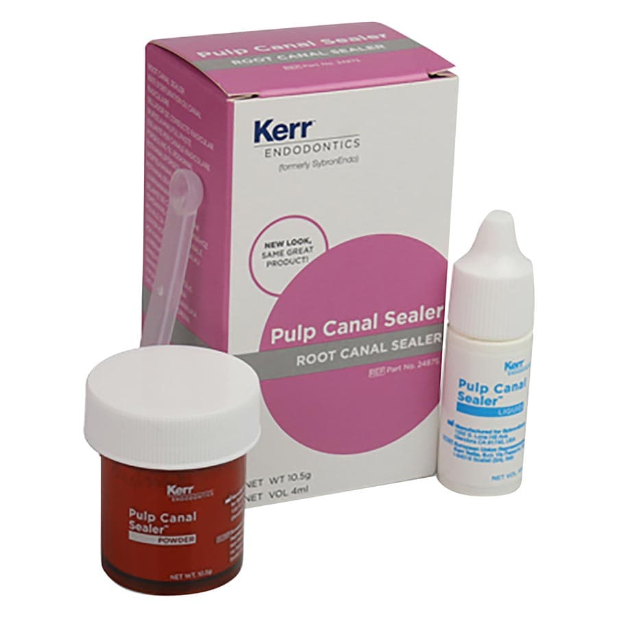 Kerr Pulp Canal Sealer Standard Kit, Zinc Oxide Eugenol Root Canal Sealer, Powder & Liquid, 10.5 g Powder + 4 ml Liquid, 1 Kit, #24875 thumbnail 20