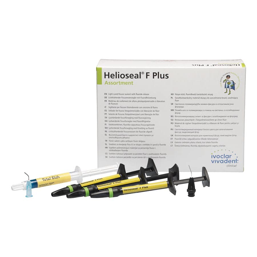 Helioseal F Plus Light-Curing Fluoride-Releasing Fissure Sealant Assortment, 1.25 g Syringes, 5/Box, 686770AN thumbnail 5