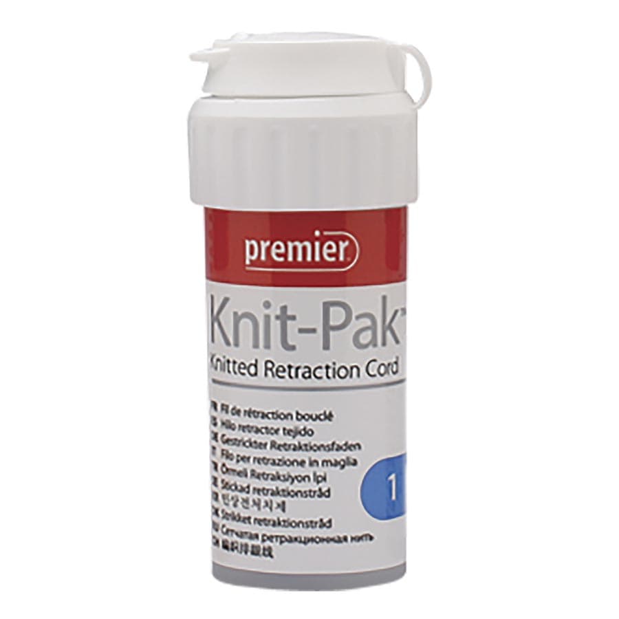 Premier Dental Knit-Pak Knitted Retraction Cord, Plain, Size #1, Blue, 100" (254 cm), 1/Pk, 9007554 thumbnail 10