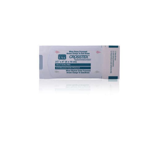 Crosstex Duo-Check Self-Seal Sterilization Pouches, 2.25" x 4", Blue Tint, 200/Box, SCXX thumbnail 15