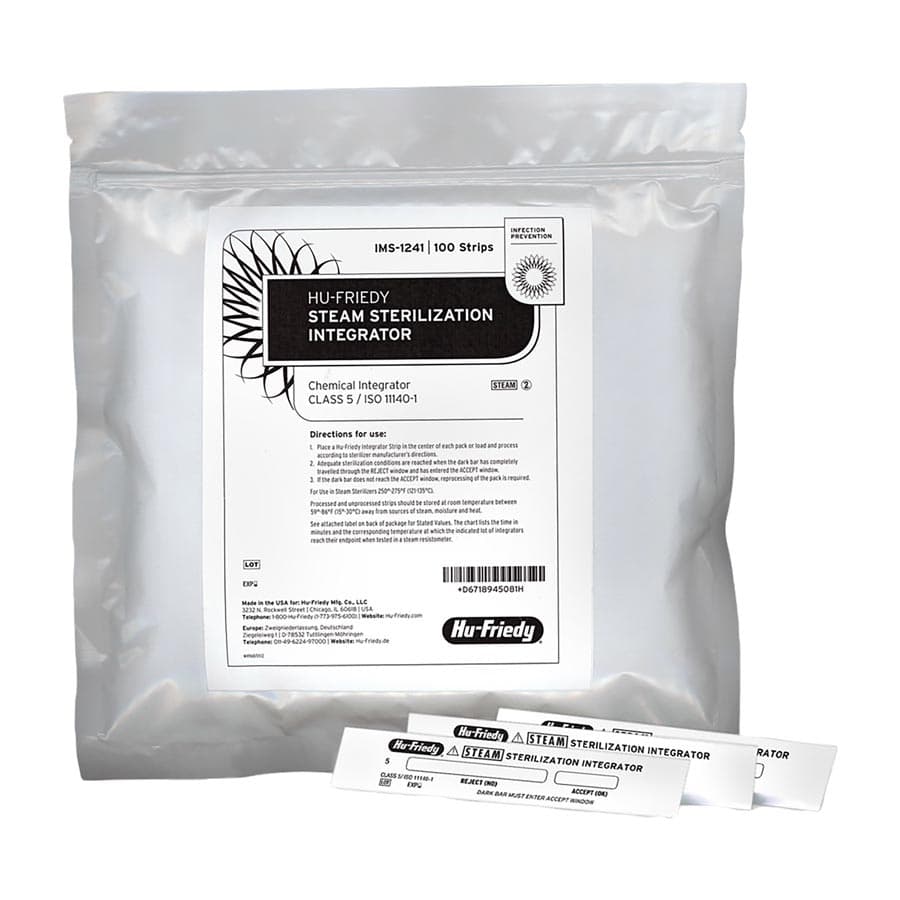 Hu-Friedy IMS Type 5 Steam Sterilization Integrator Strips, Class 5, 100/Pack, IMS-1241 thumbnail 11