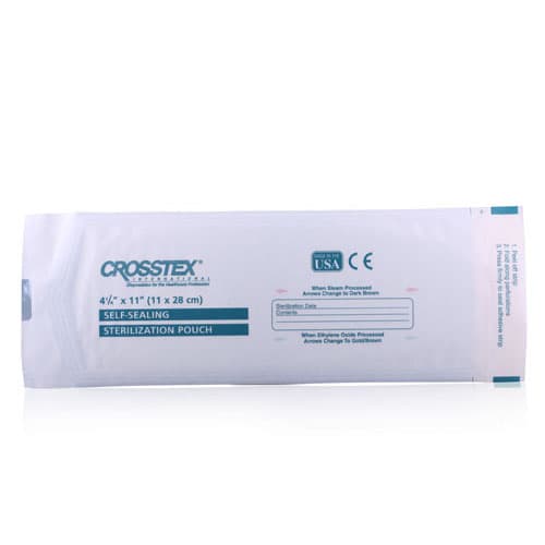 Crosstex DuoCheck Sterilization Pouches, 4.25" x 11", SCB1X - Crosstex DuoCheck Sterilization Pouches 4.25x11 Pouches SCB1X - Image 1