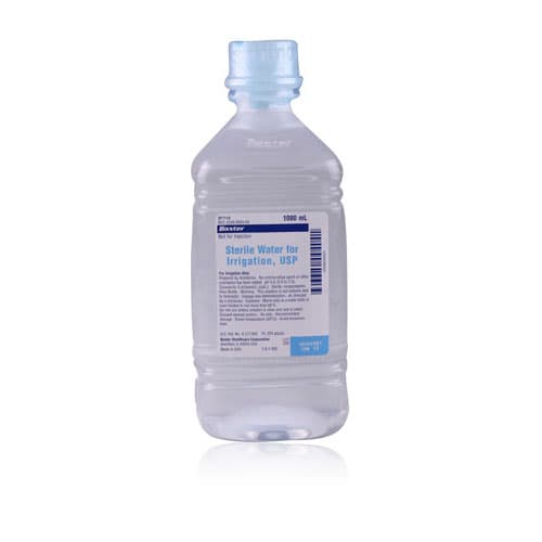 Baxter Sterile Water for Irrigation USP, 1000mL Plastic Pour Bottle, 2F7114 thumbnail 4