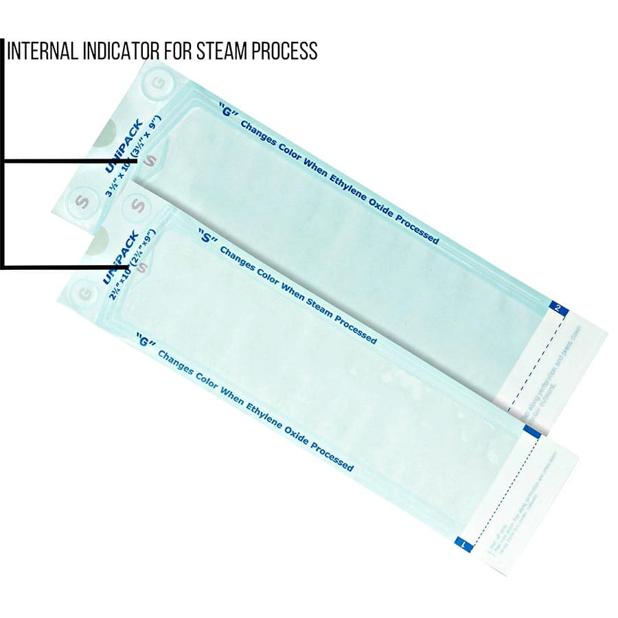 Dukal UniPack Self-Sealing Sterilization Pouches, 2.75" x 10", Blue Tint, 200/Box, UPP-2710 thumbnail 4
