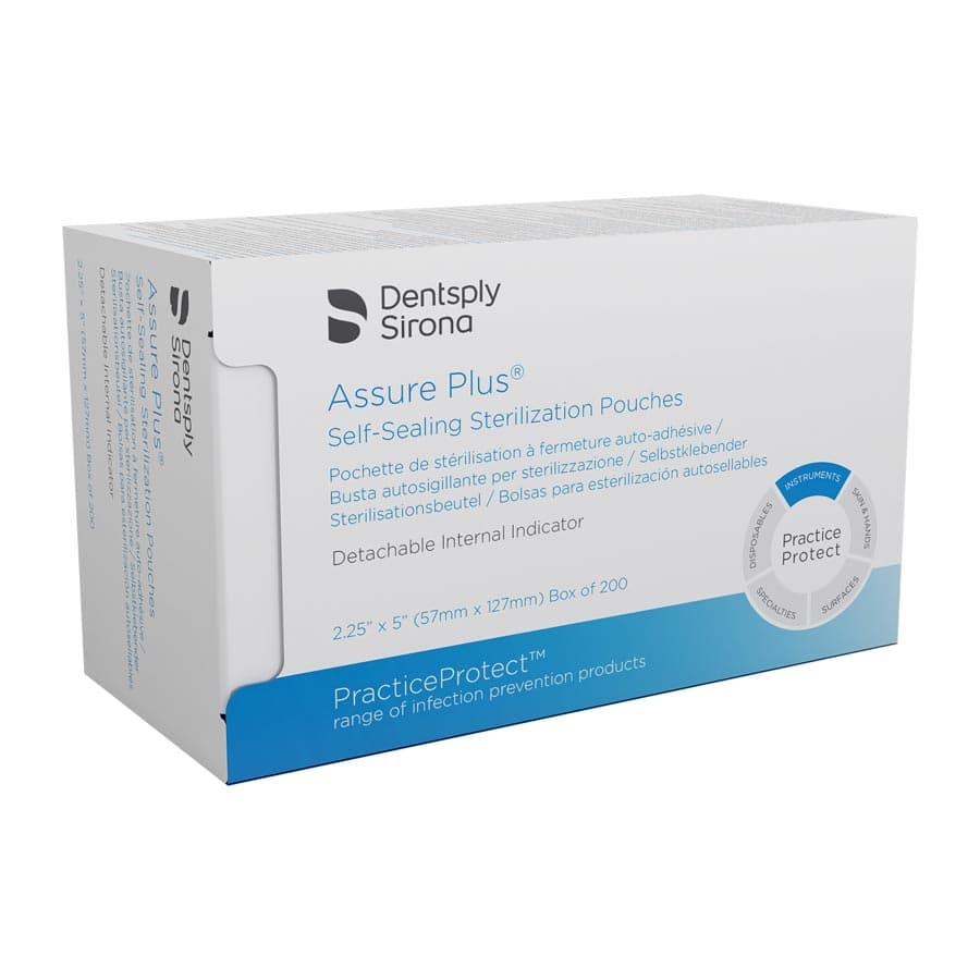 Sultan Assure Plus Self-Sealing Sterilization Pouches, 2.25" x 4", 200/Box, 83001 thumbnail 2