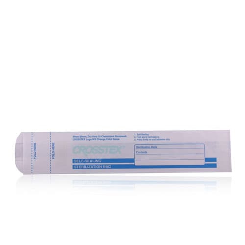 Crosstex Self-Sealing Autoclave Bags, Paper, 2.5" x 1.5" x 10.5", Steam Indicator, 1000/Box, OC thumbnail 4