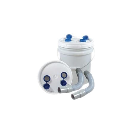 Tiger's Plastics Disposable Plaster Trap, 3.5 Gallon Complete Kit with Lid, Fittings & Hose, DPT-3C thumbnail 3