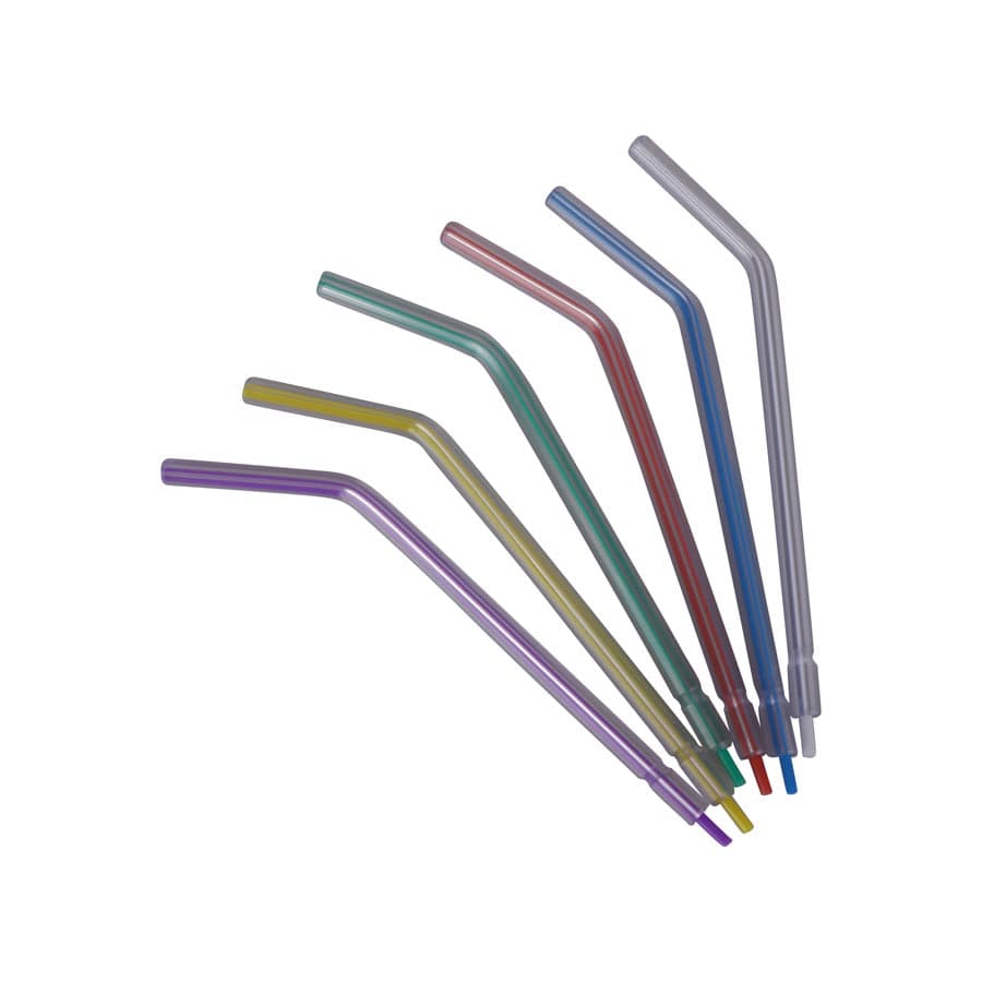 Dental City Disposable Air/Water Syringe Tips, Assorted Rainbow Colors, 250/Bag - Dental City - Air/Water Syringe Tips Disposable 250/Bag - Image 1