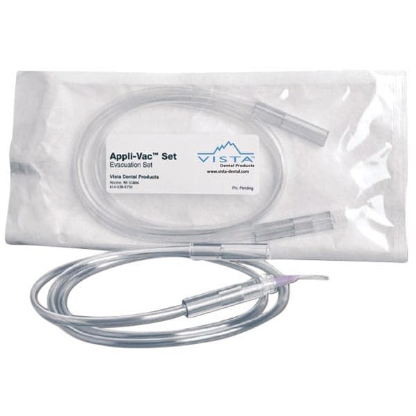 Vista Apex Micro Aspirator Evac Set, Untipped Luer HVE Adapter with 40" Extension, 24/Box, #315230 thumbnail 2