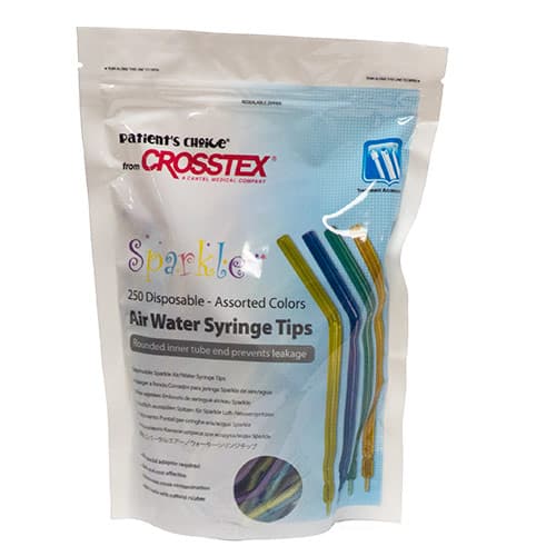 Crosstex Sparkle Disposable Air/Water Syringe Tips, Assorted Translucent Colors, 250/Bag, BCSAWS thumbnail 11
